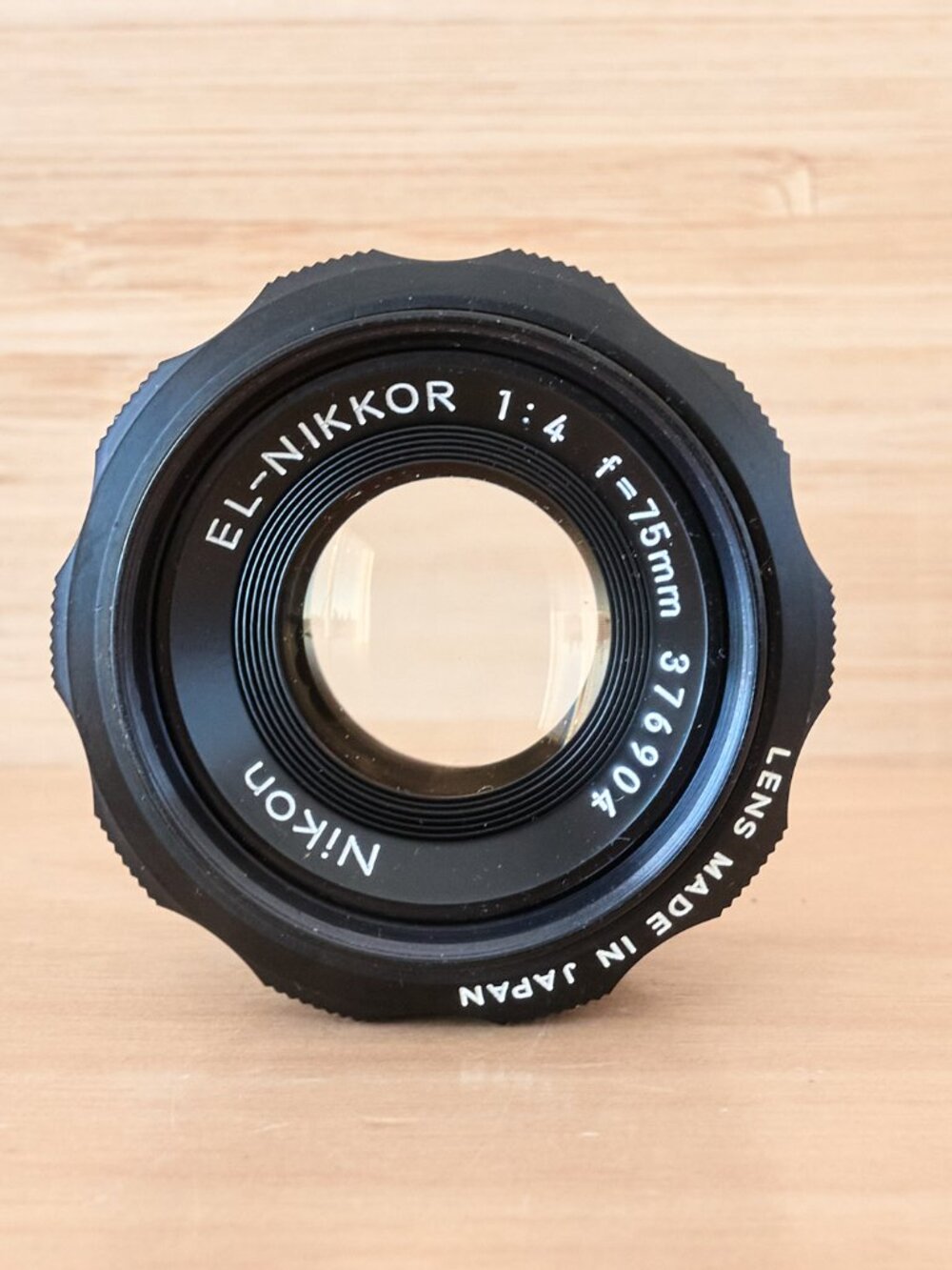Nikon EL-Nikkor 75mm f/4 Enlarging Lens Made in Japan With Nikon CP-2 Case
